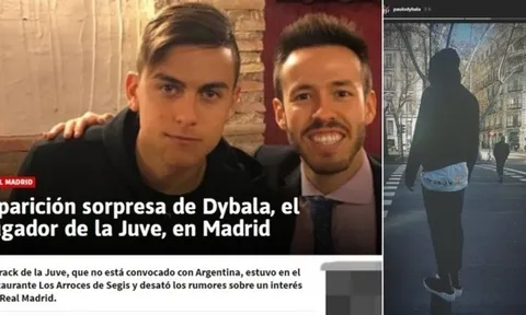 Bị loại khỏi tuyển quốc gia, Dybala đi 'xem mắt' Real Madrid?