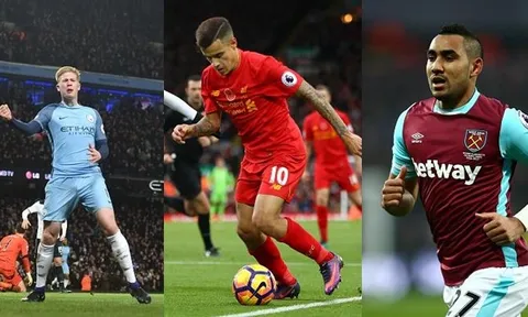 20 cầu thủ tạo ra cơ hội nhiều hơn Coutinho: Payet bỏ xa Oezil