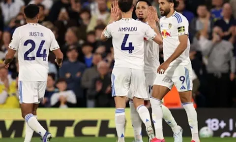 Cán mốc 43 điểm giúp Leeds United gần như chắc suất trụ hạng