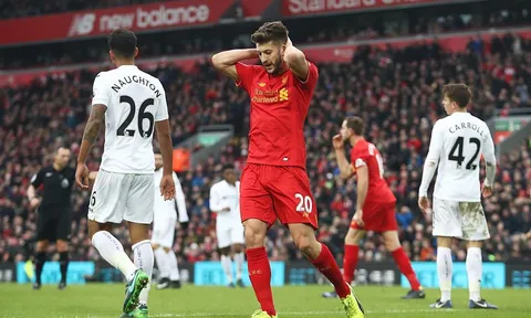 Adam Lallana lọt top 4 cầu thủ chơi tệ nhất Liverpool