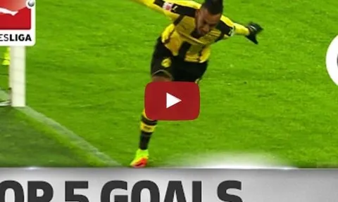 5 bàn thắng đẹp nhất vòng 19 Bundesliga