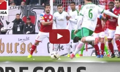 5 bàn thắng đẹp nhất vòng 21 Bundesliga