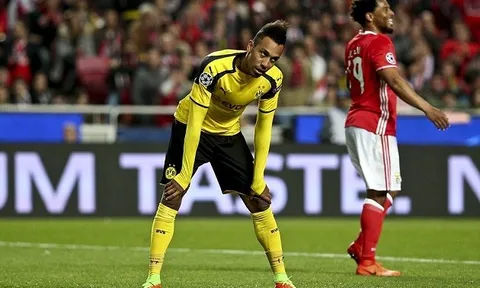 5 điểm nhấn Benfica 1-0 Dortmund: Aubameyang quên cách ghi bàn