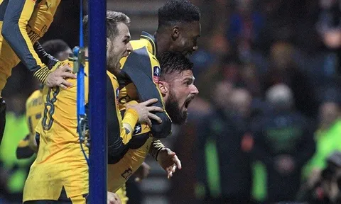 5 điểm nhấn Preston 1-2 Arsenal: Giroud lại cứu Pháo thủ