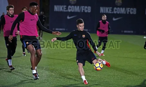 Coutinho có buổi tập đầu tiên cùng toàn đội