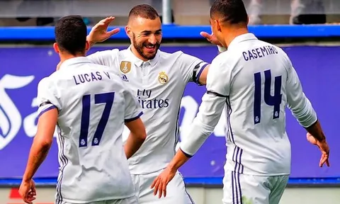 Chùm ảnh: Benzema hóa người hùng trong ngày không có Bale và Ronaldo