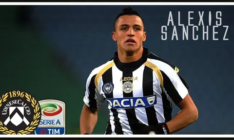 Alexis Sanchez thời còn khoác áo Udinese