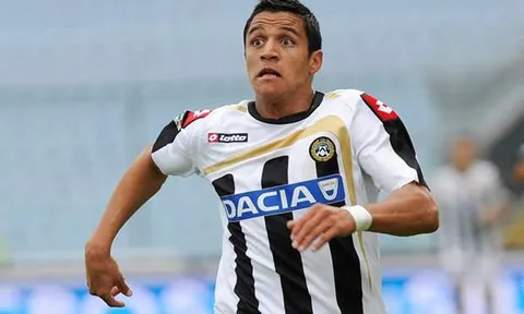 Alexis Sanchez thời còn tung hoành ở Serie A