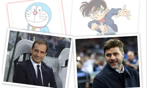 Allegri - Pochettino: Cuộc chiến giữa Conan và Doremon
