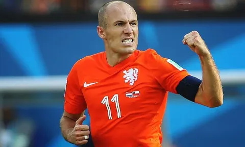 Arjen Robben một thời tung hoành tại ĐT Hà Lan