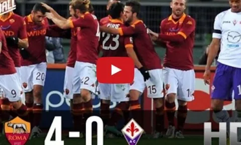 AS Roma 4 - 0 Fiorentina (vòng 23 Serie A)