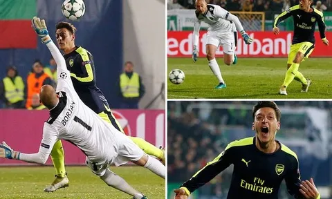Bàn thắng kinh điển: Mesut Oezil vs Ludogorets