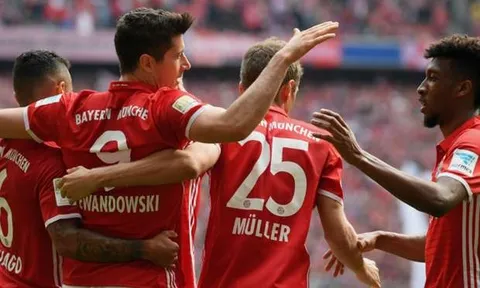 Bayern Munich 6-0 Augsburg (Vòng 26 - VĐQG Đức)