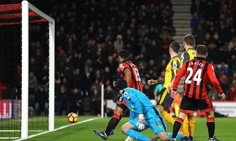 Bournemouth 3-3 Arsenal (Vòng 20 Premier League)