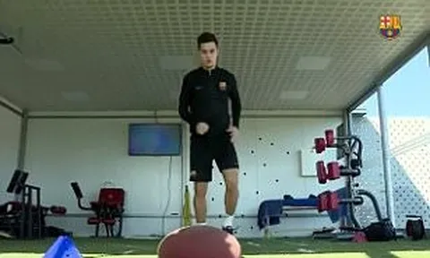 Cận cảnh buổi tập của Philippe Coutinho ở Barcelona