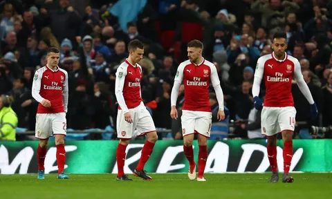 Chấm điểm Arsenal trận Man City: Công cùn, thủ kém!