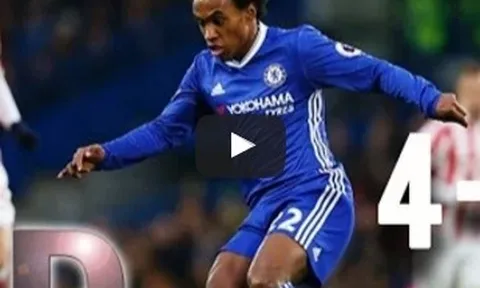 Chelsea 4-2 Stoke City (vòng 19 Ngoai hạng Anh)