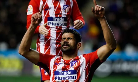 Chỉ sau 5 phút vào sân, Costa đã tái kích hoạt 'tài khoản' tại Atletico
