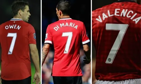 Chiếc áo số 7 quá rộng của Manchester United