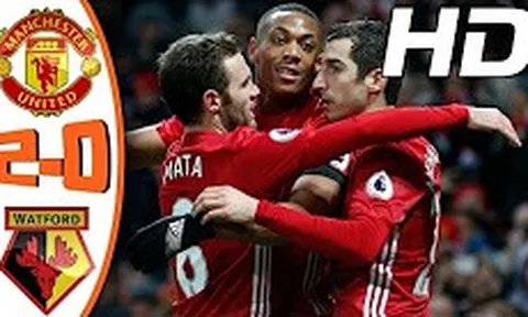 Chiến thắng 2-0 của Man Utd trước Watford