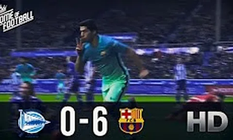 Chiến thắng 6-0 của Barcelona trước Alaves