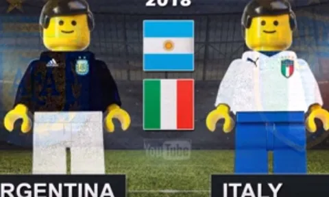 Chiến thắng của Argentina trước Italia theo phong cách Lego
