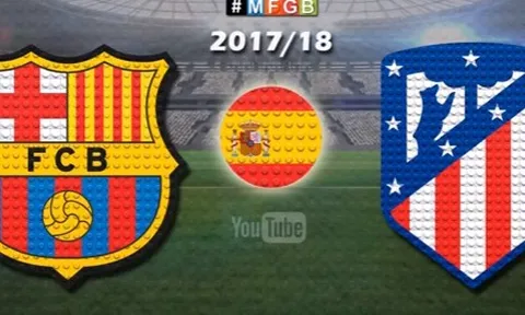Chiến thắng của Barcelona trước Atletico theo phong cách Lego
