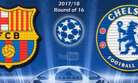 Chiến thắng của Barcelona trước Chelsea theo phong cách Lego