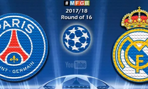 Chiến thắng của Real trước PSG theo phong cách Lego