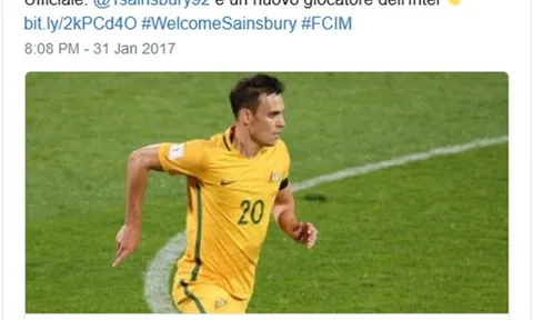CHÍNH THỨC: Inter Milan đón trung vệ từ Trung Quốc