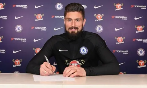 CHÍNH THỨC: Olivier Giroud gia nhập Chelsea!