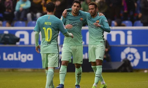 Chùm ảnh: Barca làm mưa làm gió ngay trên sân nhà của Alaves