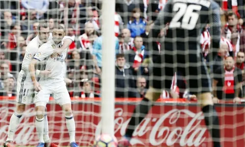 Chùm ảnh: Benzema và Casemiro nổ súng, Real vượt ải Bilbao thành công