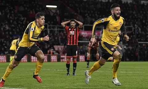 Chùm ảnh: Bournemouth suýt chút nữa đả bại Arsenal