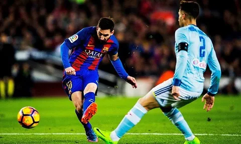 Chùm ảnh: Celta Vigo bị nghiền nát trong đêm Messi thăng hoa