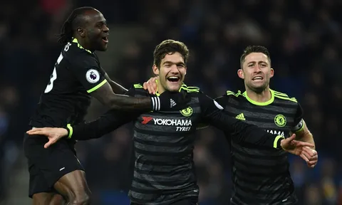 Chùm ảnh: Chelsea dễ dàng hạ gục Leicester trên sân khách