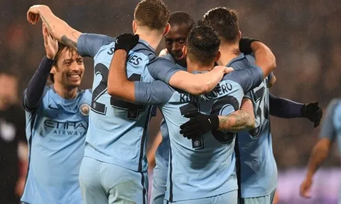Chùm ảnh: Man City đại thắng West Ham