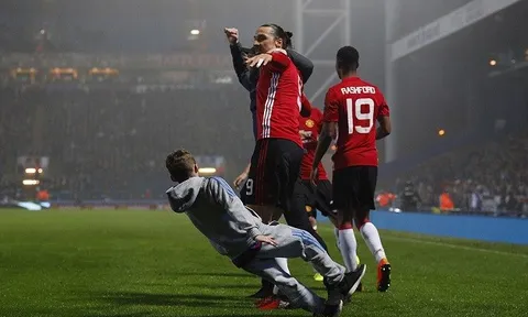 Chùm ảnh: Man Utd chật vật lội ngược dòng trước Blackburn