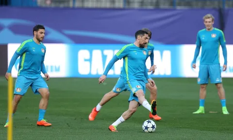 Chùm ảnh: Nghiêm túc tập luyện, Leverkusen muốn tạo nên địa chấn trước Atletico