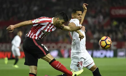 Chùm ảnh: Nhọc nhằn vượt qua Athletic Bilbao, Sevilla "phả hơi nóng" vào Real và Barca