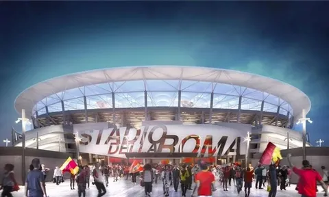 Chùm ảnh: Phát họa sân vận động mới của AS Roma