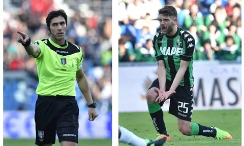 Chùm ảnh: Sassuolo phẫn nộ khi trọng tài đứng về phía Milan