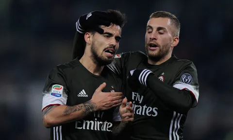 Chùm ảnh: Suso tỏa sáng, cứu AC Milan khỏi trận thua Lazio