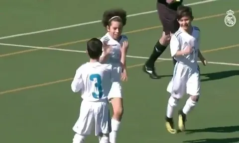 Con trai Marcelo lập hat-trick ở đội trẻ Real