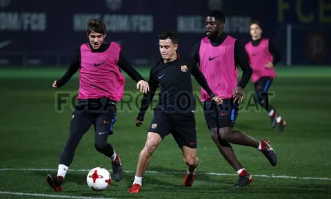Coutinho lăn xả trên sân tập, sẵn sàng cho màn ra mắt