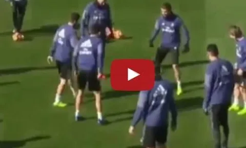 Cristiano Ronaldo biểu diễn kĩ thuật đỉnh cao trước mặt Gareth Bale