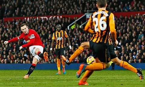 Cú poker của Wayne Rooney vào lưới Hull City