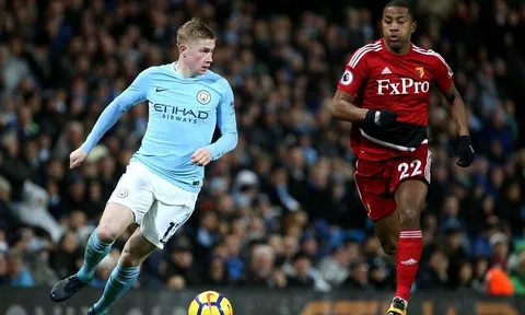 Kevin De Bruyne tả xung hữu đột khiến Watford bất lực tại Etihad