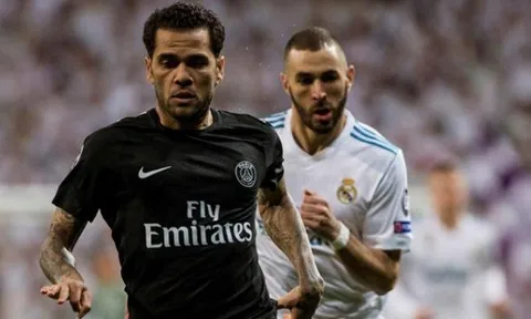 Dani Alves chỉ ra nguyên nhân PSG thất bại cay đắng trên Bernabeu