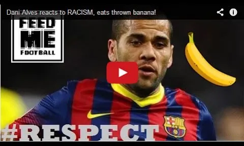 Dani Alves từng ăn chuối như Rojo